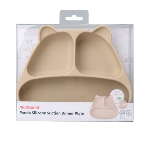 Mombella 01513 Talerzyk z Przyssawką Panda Light Brown Mombella 01513 Talerzyk z Przyssawką Panda Light Brown