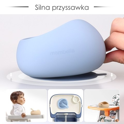 Mombella 01518 Miseczka z Przyssawką i Łyżeczką Light Blue Mombella 01518 Miseczka z Przyssawką i Łyżeczką Light Blue