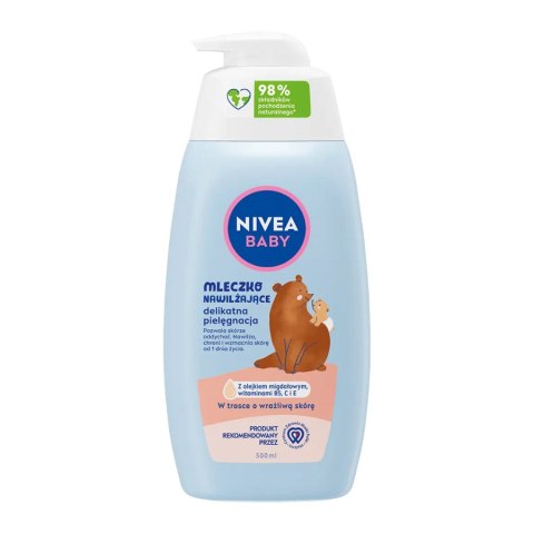 NIVEA BABY 80520 Mleczko nawilżające z dozownikiem 500 ml NIVEA BABY 80520 Mleczko nawilżające z dozownikiem 500 ml