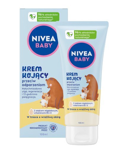 NIVEA BABY 80521 Krem kojący przeciw odparzeniom 100 ml NIVEA BABY 80521 Krem kojący przeciw odparzeniom 100 ml