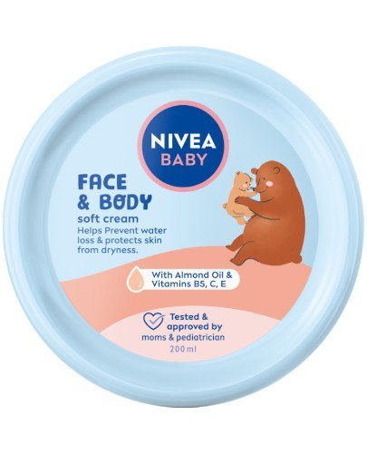NIVEA BABY 80529 Krem pielęgnacyjny do twarzy i ciała 200 ml NIVEA BABY 80529 Krem pielęgnacyjny do twarzy i ciała 200 ml