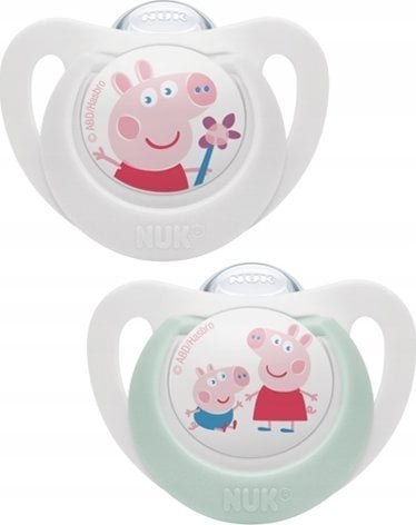 NUK 176335 Smoczek uspokajający 6-18m silikon PEPPA NUK 176335 Smoczek uspokajający 6-18m silikon PEPPA