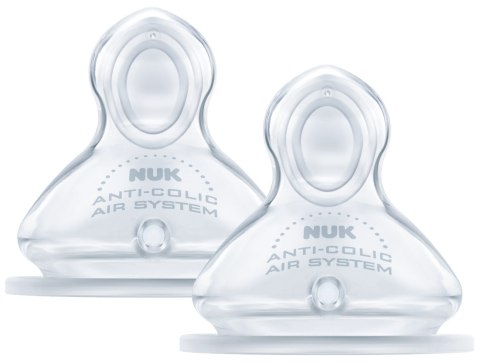 NUK 709244 F+ Smoczek 1 S na butelkę silikonowy 2szt NUK 709244 F+ Smoczek 1 S na butelkę silikonowy 2szt