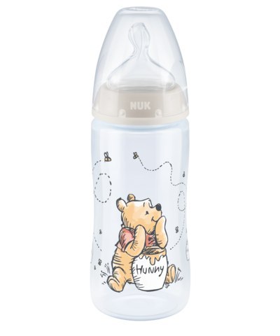 NUK 741022 FC+PP Butelka 300ml. ze wskaźnikiem temperatury DISNEY KUBUŚ PUCHATEK smoczek silikonowy 0-6m-cy M NUK 741022 FC+PP Butelka 300ml. ze wskaźnikiem temperatury DISNEY KUBUŚ PUCHATEK smoczek silikonowy 0-6m-cy M
