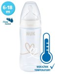 NUK 741103 Butelka FC+ 300 ml ze wskaźnikiem temperatury smoczek sil. 6-18 m FLOW CONTROL NUK 741103 Butelka FC+ 300 ml ze wskaźnikiem temperatury smoczek sil. 6-18 m FLOW CONTROL
