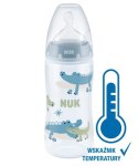 NUK 741103 Butelka FC+ 300 ml ze wskaźnikiem temperatury smoczek sil. 6-18 m FLOW CONTROL NUK 741103 Butelka FC+ 300 ml ze wskaźnikiem temperatury smoczek sil. 6-18 m FLOW CONTROL