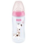 NUK 741103 Butelka FC+ 300 ml ze wskaźnikiem temperatury smoczek sil. 6-18 m FLOW CONTROL NUK 741103 Butelka FC+ 300 ml ze wskaźnikiem temperatury smoczek sil. 6-18 m FLOW CONTROL