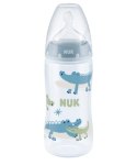 NUK 741103 Butelka FC+ 300 ml ze wskaźnikiem temperatury smoczek sil. 6-18 m FLOW CONTROL NUK 741103 Butelka FC+ 300 ml ze wskaźnikiem temperatury smoczek sil. 6-18 m FLOW CONTROL