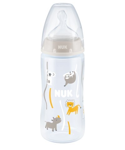 NUK 741103 Butelka FC+ 300 ml ze wskaźnikiem temperatury smoczek sil. 6-18 m FLOW CONTROL NUK 741103 Butelka FC+ 300 ml ze wskaźnikiem temperatury smoczek sil. 6-18 m FLOW CONTROL