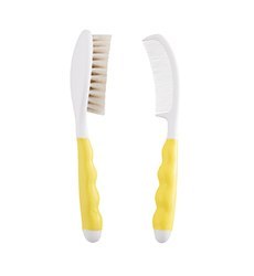 Primamma 443033 Zestaw do czesania grzebień i szczotka 0+ żółty Primamma 443033 Zestaw do czesania grzebień i szczotka 0+ żółty