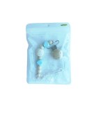 TOPGAL 010060 Klips do smoczka koralik drewno niebieski TOPGAL 010060 Klips do smoczka koralik drewno niebieski
