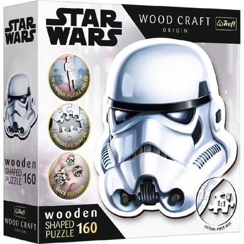 TREFL 20188 Puzzle drewniane Star Wars 160 Hełm Szturmowca TREFL 20188 Puzzle drewniane Star Wars 160 Hełm Szturmowca