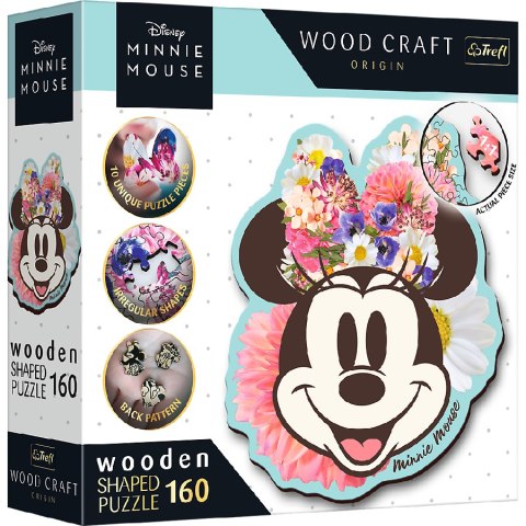 TREFL 20193 Puzzle drewniane Myszka Minnie 160 Stylowa Myszka Minnie TREFL 20193 Puzzle drewniane Myszka Minnie 160 Stylowa Myszka Minnie