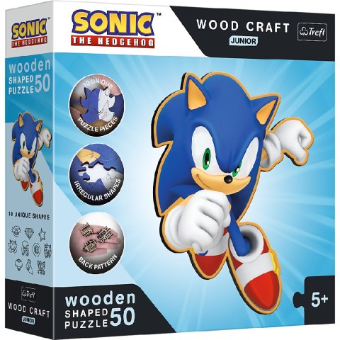 TREFL 20203 Puzzle drewniane 50 Sprytny Sonic TREFL 20203 Puzzle drewniane 50 Sprytny Sonic