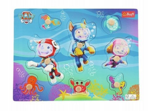 TREFL 61631 Zabawka drewniana - Puzzle medium Paw Patrol TREFL 61631 Zabawka drewniana - Puzzle medium Paw Patrol