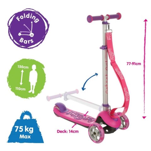 TRUNKI TRU-SCL-EU-ZZ-02 Składana hulajnoga Trunki - różowa, duża TRUNKI TRU-SCL-EU-ZZ-02 Składana hulajnoga Trunki - różowa, duża