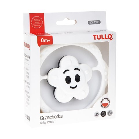 TULLO 155 Grzechotka czarno-biała kwiatek TULLO 155 Grzechotka czarno-biała kwiatek