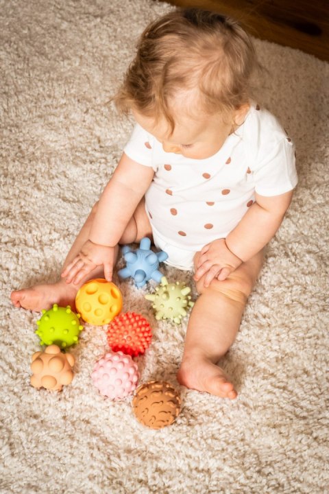 TULLO 497 Piłeczki sensoryczne Sensorki 8 szt. bez dziurki pastelowe TULLO 497 Piłeczki sensoryczne Sensorki 8 szt. bez dziurki pastelowe