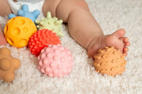 TULLO 497 Piłeczki sensoryczne Sensorki 8 szt. bez dziurki pastelowe TULLO 497 Piłeczki sensoryczne Sensorki 8 szt. bez dziurki pastelowe