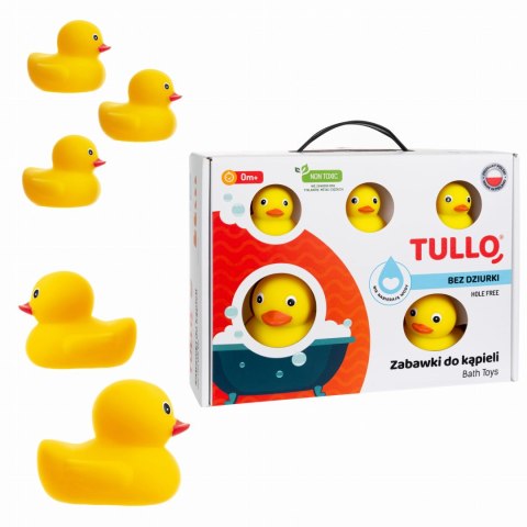 TULLO 518 Kaczuszki do kąpieli 5 szt. Bez dziurki Higieniczne TULLO 518 Kaczuszki do kąpieli 5 szt. Bez dziurki Higieniczne