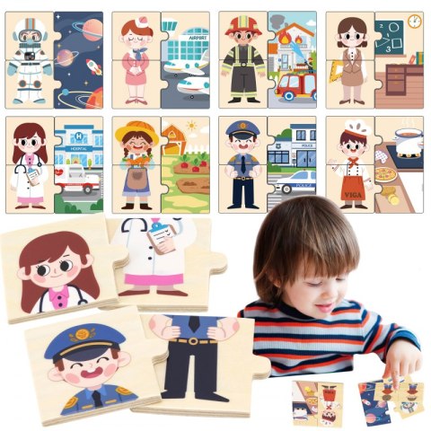 VIGA 44650 Drewniane Puzzle układanka Zawody VIGA 44650 Drewniane Puzzle układanka Zawody