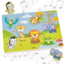 VIGA 44759 Drewniane Puzzle dźwiękowe Safari VIGA 44759 Drewniane Puzzle dźwiękowe Safari
