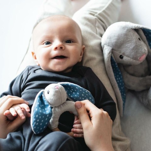 WHISBEAR 25 Eko gryzak drewniany Królik Felek szary WHISBEAR 25 Eko gryzak drewniany Królik Felek szary