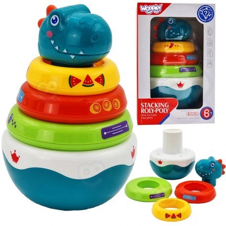 WOOPIE 43117 Zabawka sensoryczna Wieża Dino WOOPIE 43117 Zabawka sensoryczna Wieża Dino