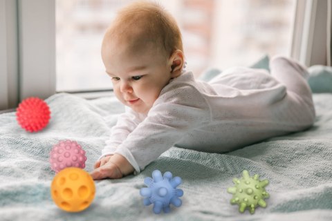 TULLO 496 Piłeczki sensoryczne Sensorki 5 szt. bez dziurki pastelowe TULLO 496 Piłeczki sensoryczne Sensorki 5 szt. bez dziurki pastelowe