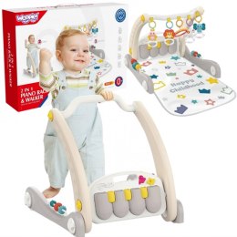 WOOPIE 49300 Mata z pałąkiem pchacz 2w1 pianinko