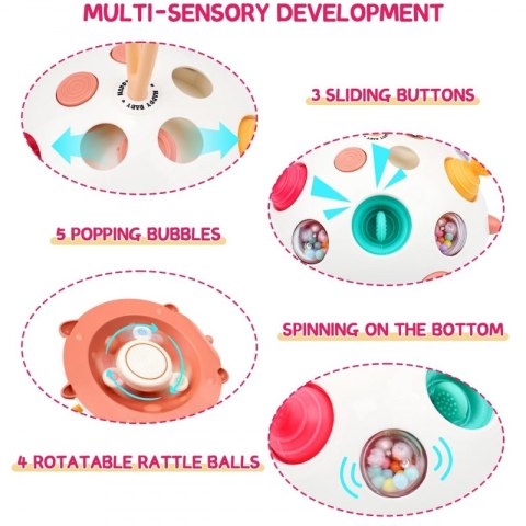 WOOPIE 52395 Jeżyk sensoryczny 4w1 Pop-it WOOPIE 52395 Jeżyk sensoryczny 4w1 Pop-it