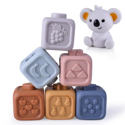 WOOPIE BABY 51725 Zestaw piramidka klocki sensoryczne WOOPIE BABY 51725 Zestaw piramidka klocki sensoryczne