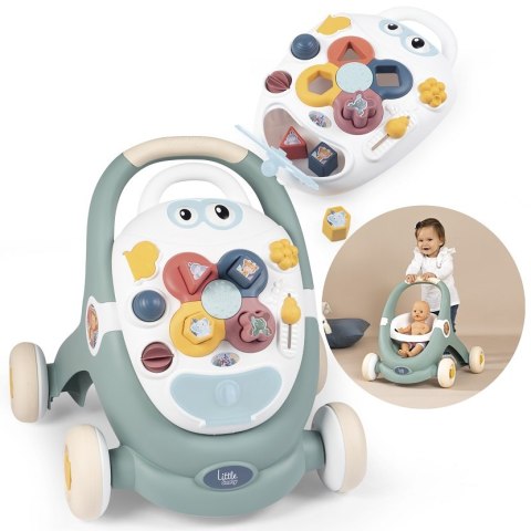 Smoby SMOBY Little Chodzik 3w1 Pchacz Interaktywny Wózek Smoby SMOBY Little Chodzik 3w1 Pchacz Interaktywny Wózek