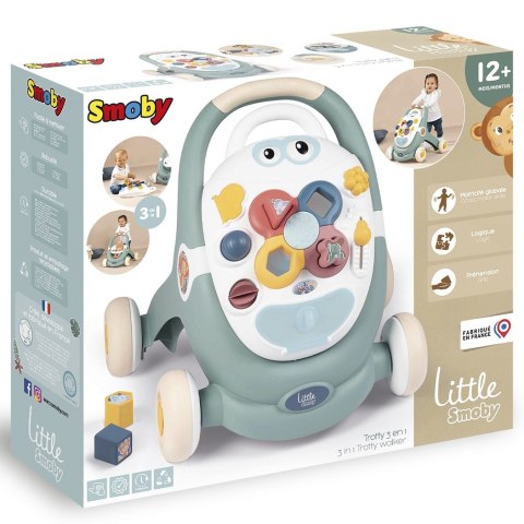 Smoby SMOBY Little Chodzik 3w1 Pchacz Interaktywny Wózek Smoby SMOBY Little Chodzik 3w1 Pchacz Interaktywny Wózek