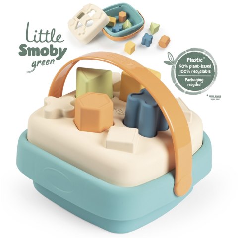 Smoby SMOBY Little Green Sorter w Koszyku Bioplastik Smoby SMOBY Little Green Sorter w Koszyku Bioplastik