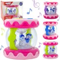 Woopie Baby WOOPIE BABY Bębenek Pozytywka Projektor 3w1 Zabawka Muzyczna dla Niemowląt + Walec Roller do Nauki Raczkowania