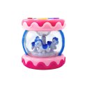 Woopie Baby WOOPIE BABY Bębenek Pozytywka Projektor 3w1 Zabawka Muzyczna dla Niemowląt + Walec Roller do Nauki Raczkowania