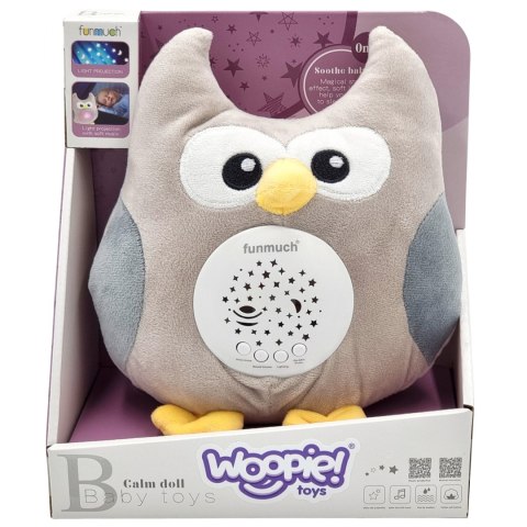Woopie Baby WOOPIE BABY Przytulanka Usypiacz Projektor 2w1 Sówka - 10 Kołysanek Woopie Baby WOOPIE BABY Przytulanka Usypiacz Projektor 2w1 Sówka - 10 Kołysanek