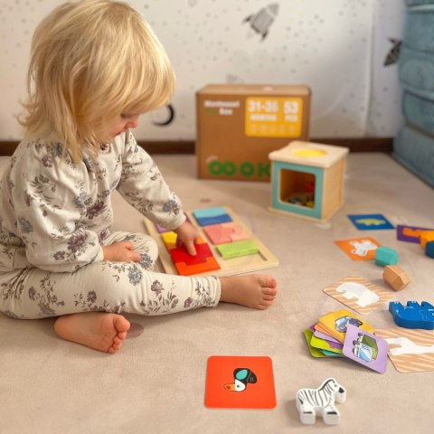 Tooky Toy TOOKY TOY Box Pudełko XXL Montessori Edukacyjne 7w1 Sensoryczne 31-36 Mies. Tooky Toy TOOKY TOY Box Pudełko XXL Montessori Edukacyjne 7w1 Sensoryczne 31-36 Mies.