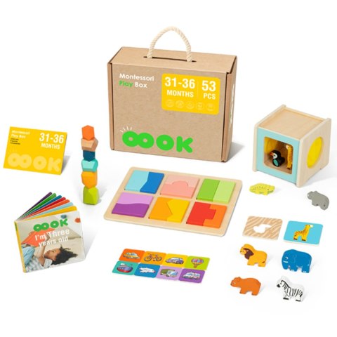 Tooky Toy TOOKY TOY Box Pudełko XXL Montessori Edukacyjne 7w1 Sensoryczne 31-36 Mies. Tooky Toy TOOKY TOY Box Pudełko XXL Montessori Edukacyjne 7w1 Sensoryczne 31-36 Mies.