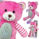 Woopie Baby WOOPIE BABY Przytulanka Usypiacz Projektor 2w1 Różowy Miś - 10 Kołysanek