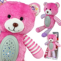 Woopie Baby WOOPIE BABY Przytulanka Usypiacz Projektor 2w1 Różowy Miś - 10 Kołysanek