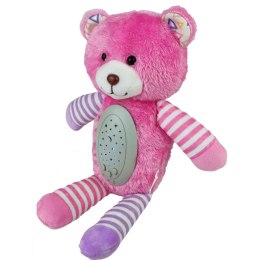 Woopie Baby WOOPIE BABY Przytulanka Usypiacz Projektor 2w1 Różowy Miś - 10 Kołysanek