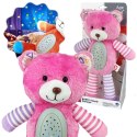 Woopie Baby WOOPIE BABY Przytulanka Usypiacz Projektor 2w1 Różowy Miś - 10 Kołysanek
