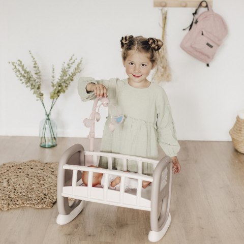 Smoby SMOBY Baby Nurse Kołyska z Karuzelką dla Lalki Smoby SMOBY Baby Nurse Kołyska z Karuzelką dla Lalki