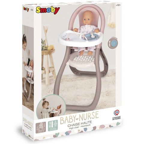 Smoby SMOBY Baby Nurse Krzesełko Do Karmienia dla Lalek Smoby SMOBY Baby Nurse Krzesełko Do Karmienia dla Lalek