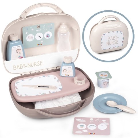 Smoby SMOBY Baby Nurse Walizeczka Opiekunki dla Lalki Smoby SMOBY Baby Nurse Walizeczka Opiekunki dla Lalki
