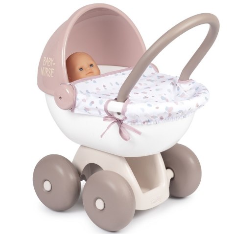 Smoby SMOBY Baby Nurse Wózek Głęboki dla lalki z plastikowym daszkiem Smoby SMOBY Baby Nurse Wózek Głęboki dla lalki z plastikowym daszkiem