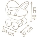 Smoby SMOBY Baby Nurse Wózek Głęboki dla lalki z plastikowym daszkiem Smoby SMOBY Baby Nurse Wózek Głęboki dla lalki z plastikowym daszkiem