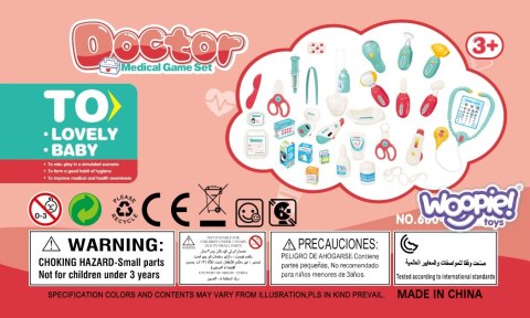 Woopie WOOPIE Zestaw Lekarski Mały Lekarza Doktor w Walizce + Akc. Woopie WOOPIE Zestaw Lekarski Mały Lekarza Doktor w Walizce + Akc.